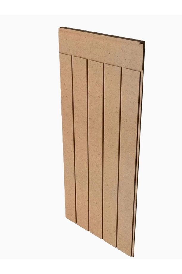 (102X45CM)mdf Cnc Işlemeli Dekoratif Boyanabilir Duvar Paneli (6MM) Düz - 1