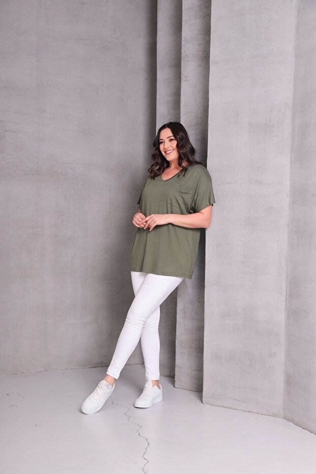Basic Blouse with Pockets - 3