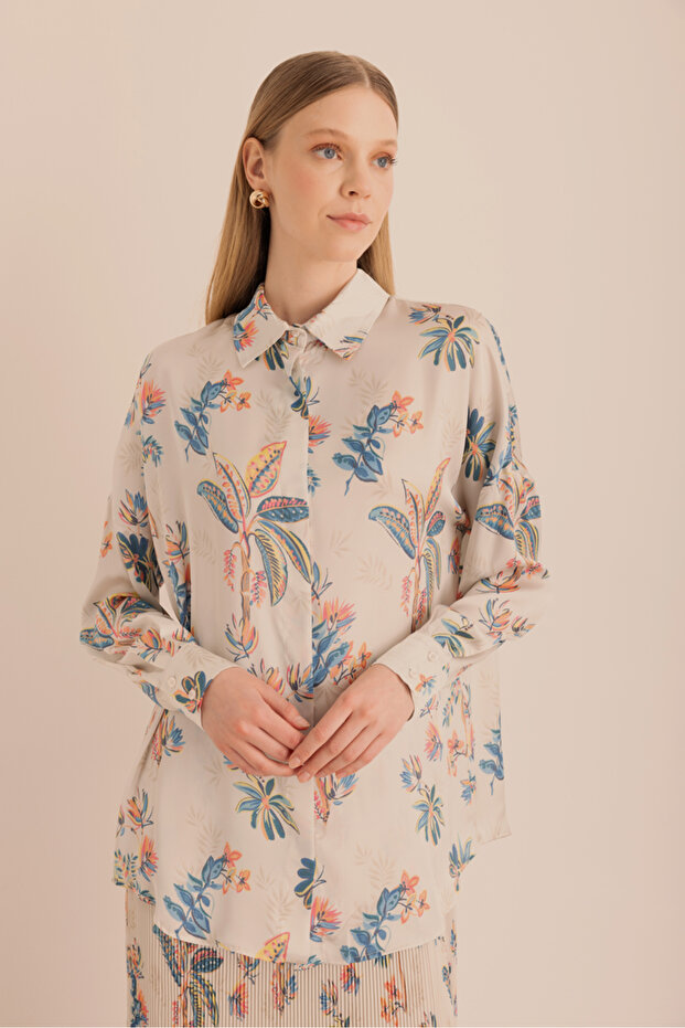 Desenli Gömlek - 1