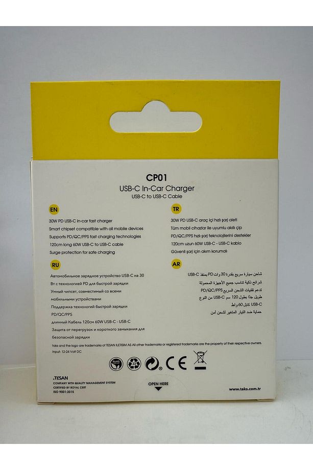 taks 30w Pd Araç Şarj Başlık 5CP01CS - 2