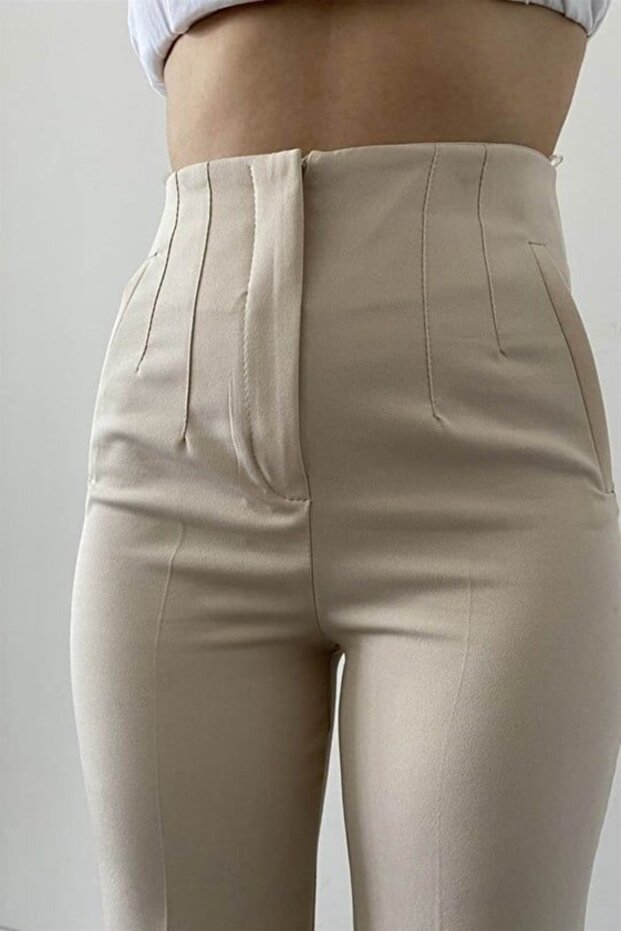 High Waist Pleated Orazio Carrot Pants