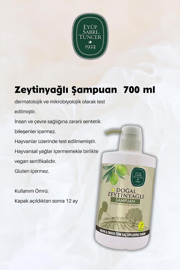 Zeytinyağlı Şampuan 700 ML X 3 ve Saç Kremi Hediyeli - 2