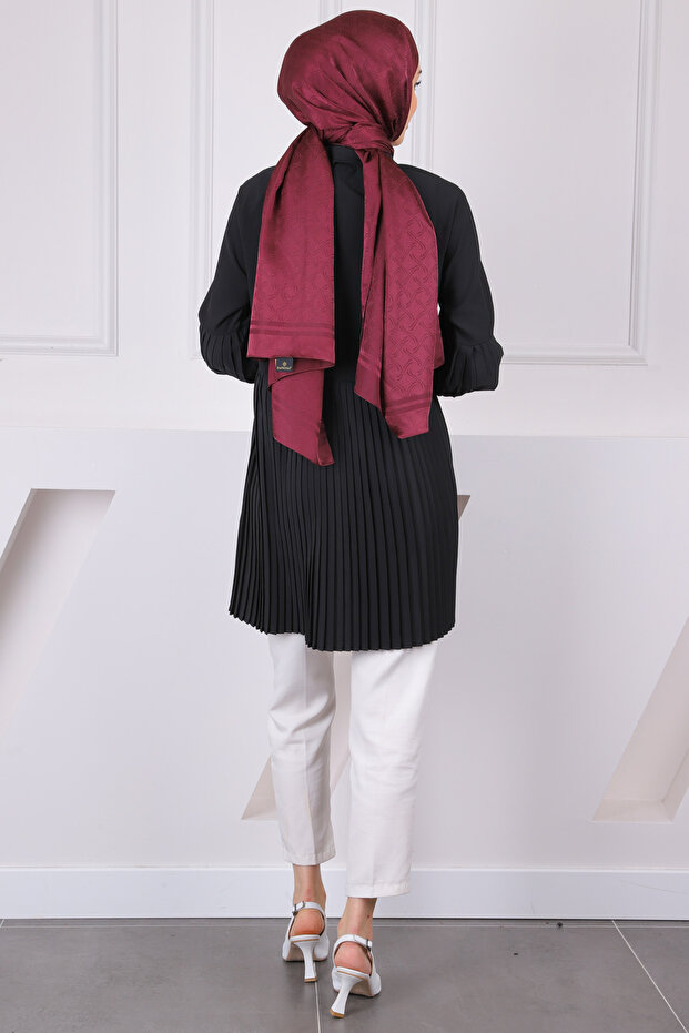 Siyah Piliseli Modal Tunik - 4