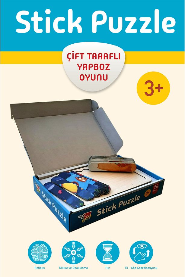 Stick Puzzle Çift Taraflı Yapboz Çubukları - 5