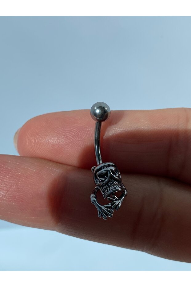 Kuru Kafa Göbek Piercing Çelik - 5