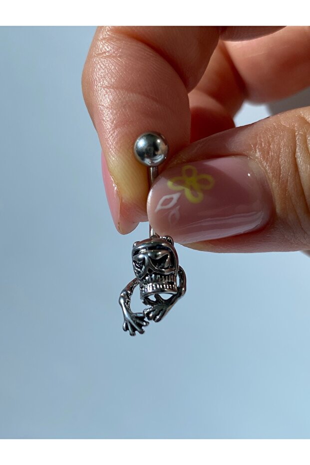 Kuru Kafa Göbek Piercing Çelik - 1