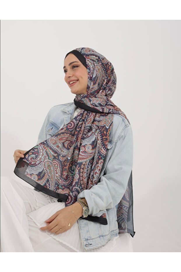 Rainbow Cotton Shawl - 1