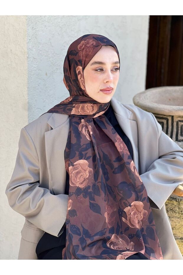 Rosa Desen Nesir Şal - 1