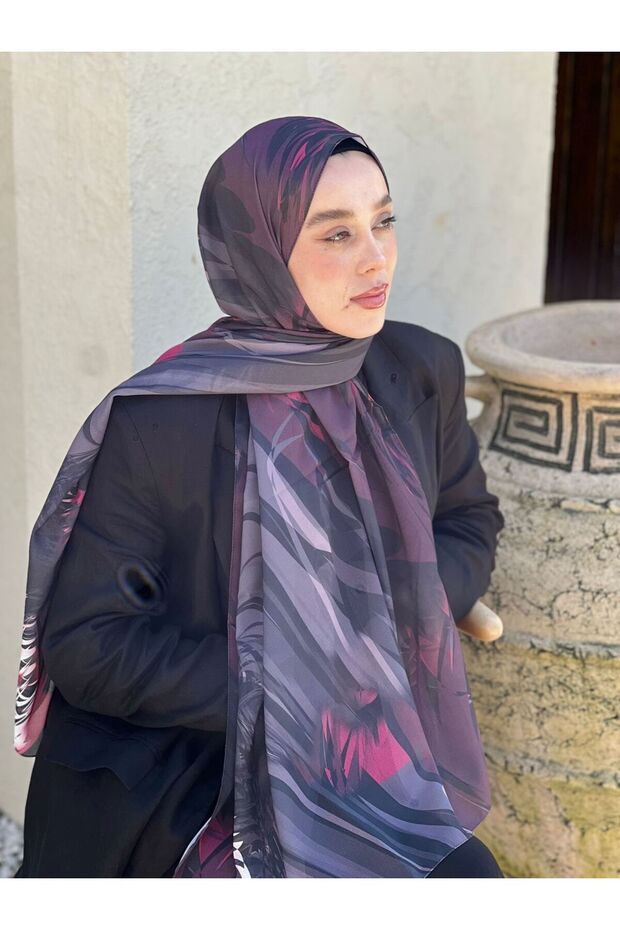 Splash Desen Nesir Şal - 1