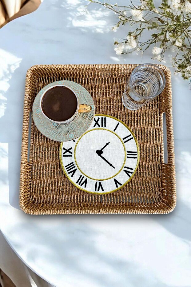 2' Clock Presentation Napkin Cocktail Napkin