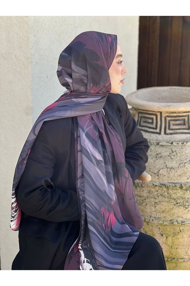 Splash Desen Nesir Şal - 2