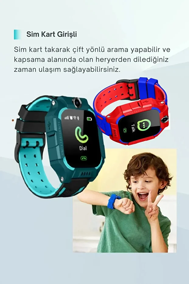iOS/Android Uyumlu Saati – SIM Kartlı, Harita Takip, Mesajlaşmalı - 7