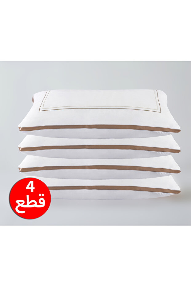 وسائد نوم قطنية 1 كجم مقاس 50×75 سم محشوة بألياف البوليستر بنسبة 100%