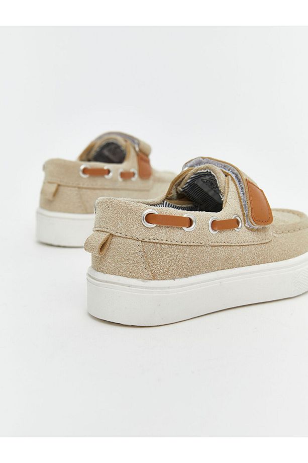 LCW STEPS Bej Cırt Cırtlı Erkek Bebek Klasik Ayakkabı - 5