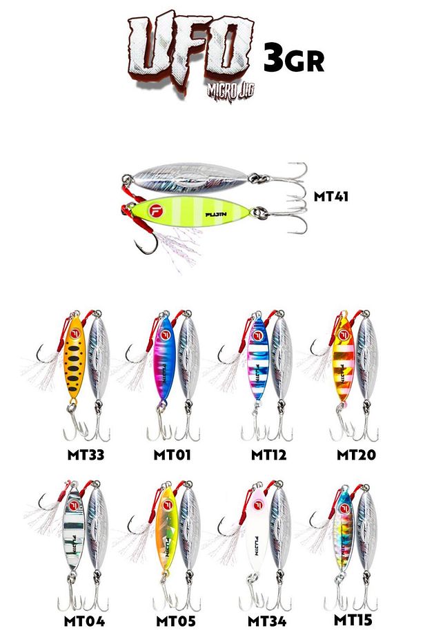 Ufo Micro Jig 3gr Renk :mt05 Yellow Chart - 1