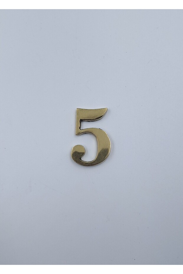 Brass Number 4cm Nail No:5