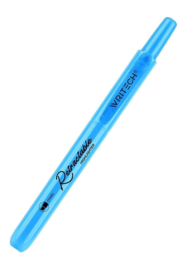 قلم تمييز بالضغط باللون الأزرق النيون W-805s