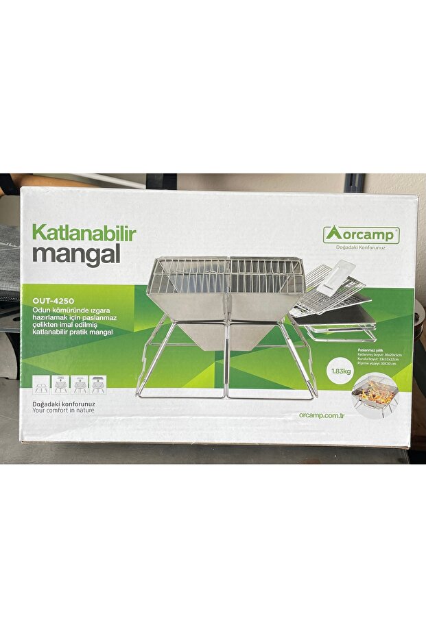 katlanır krom mangal - 1