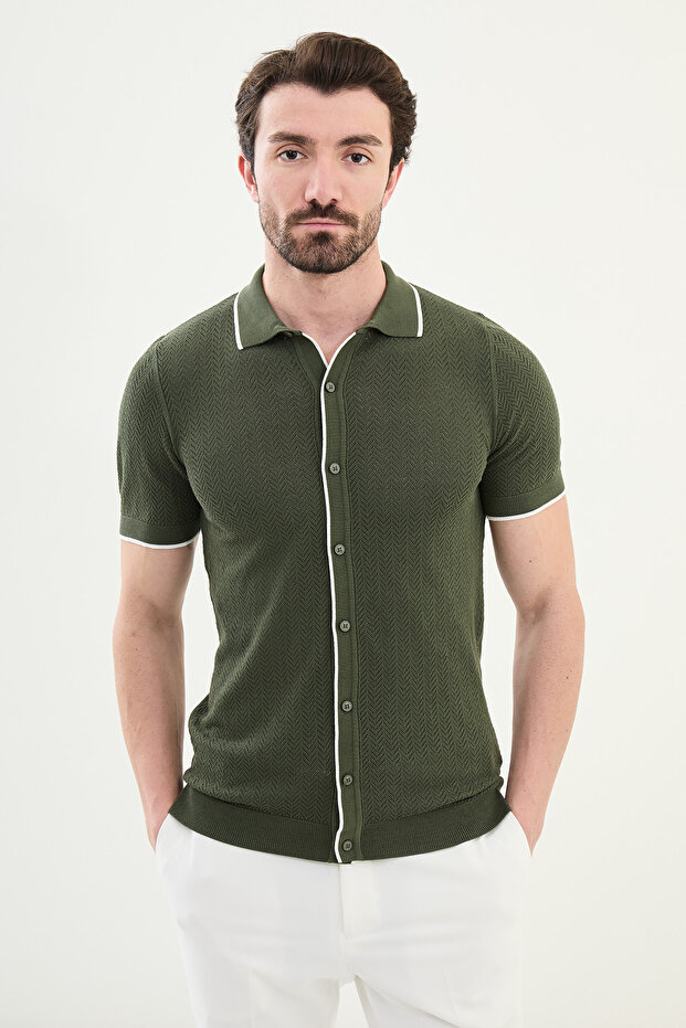 TRİKO POLO ÖN DÜĞMELİ - 1