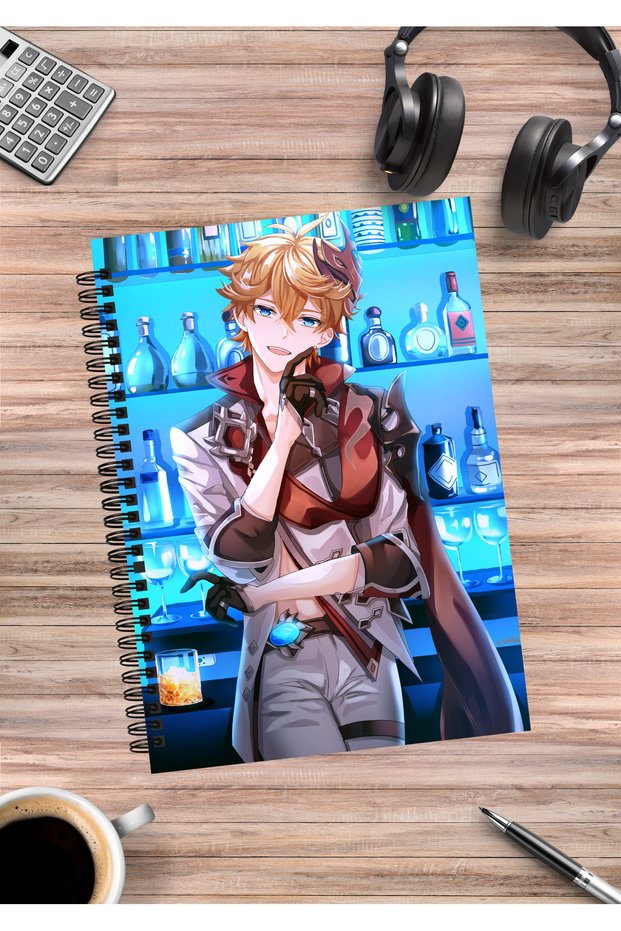 Genshin Childe Tartaglia Anime Spiral Notebook A5 (50 Sheets)