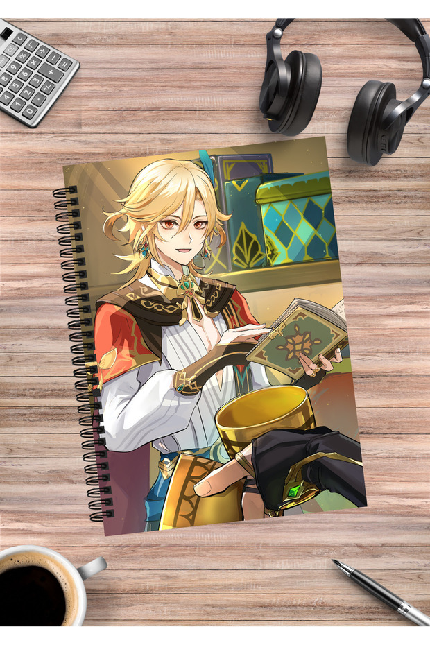 Genshin Kaveh Anime Spiral Notebook A5 (50Sheets)