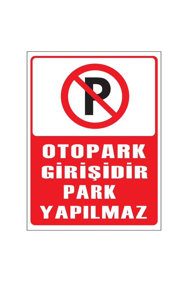 Metal Car Parking Entrance No Parking 15 cm X 20 cm Warning Sign Direction Sign