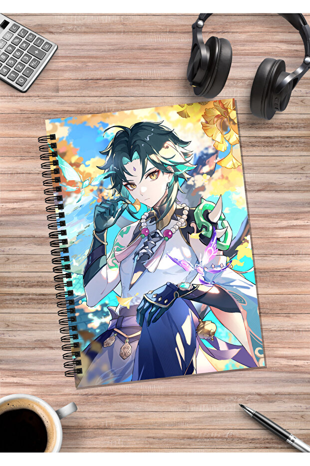 Genshin Anime Spiral Notebook A5 (50 Sheets)