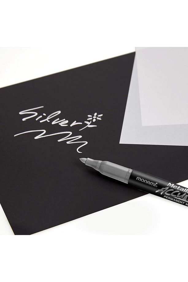 Acculiner Gümüş Permanent Marker Davetiye Kalemi 1,5 MM Uç 1 Adet - 2