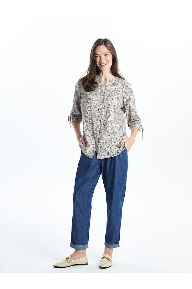 Lcwk Beli Lastikli Carrot Fit Kadın Jean Pantolon - 1