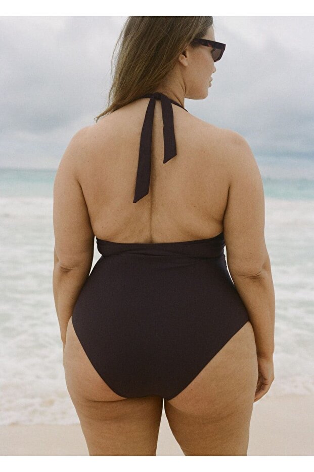 Halter yaka drape mayo - 7