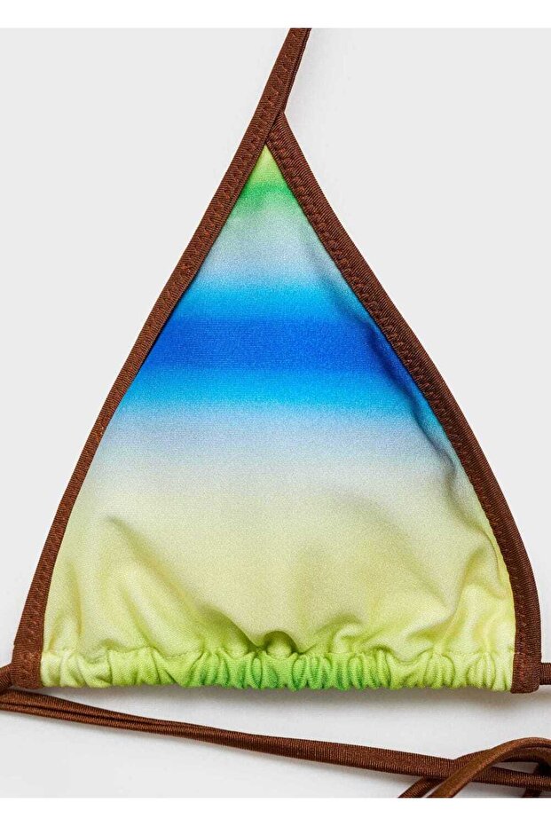 Degrade görünümlü bikini üstü - 7