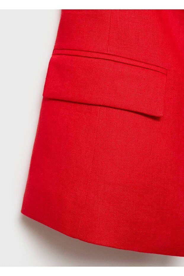 Keten halter yaka yelek - 7