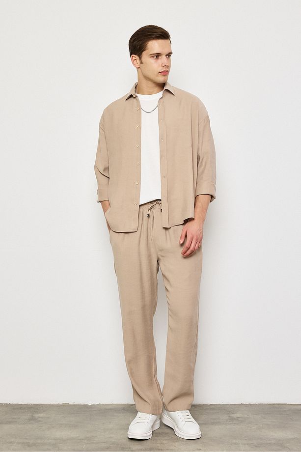 Modal Kumaş Premium Erkek Oversize Gömlek - 6