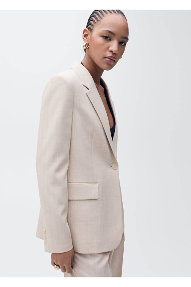 Kalıplı blazer ceket - 1