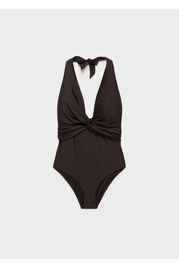 Halter yaka drape mayo - 1