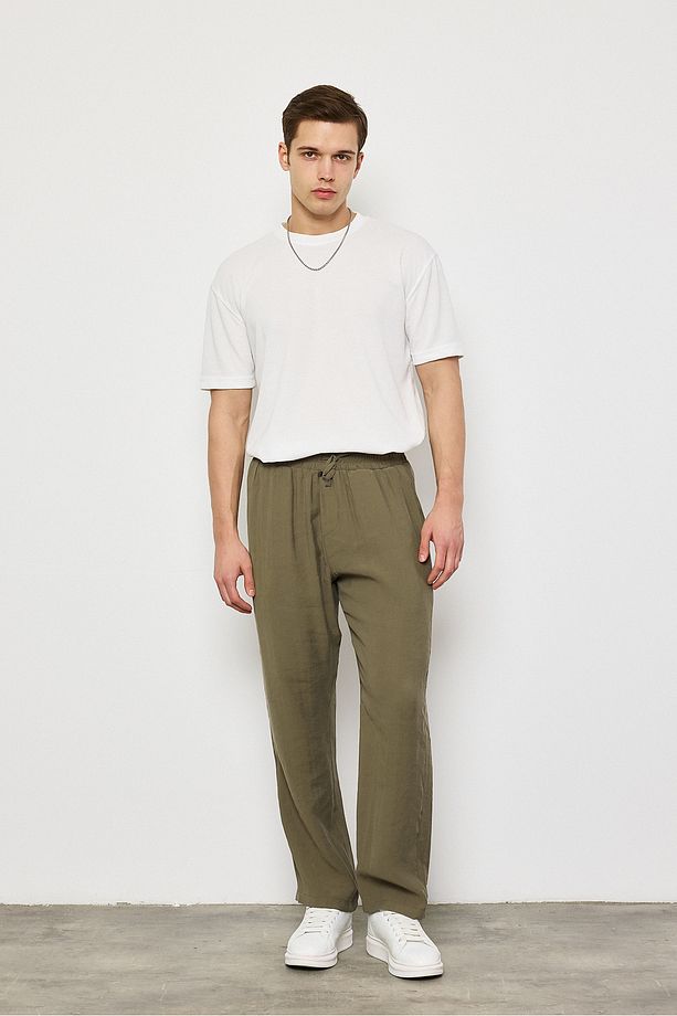 Modal Kumaş Erkek Oversize Pantolon - 3