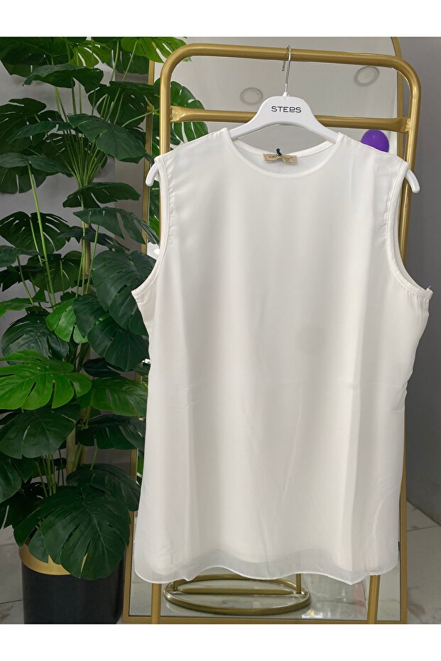 Kolsuz Şifon Bluz - 4