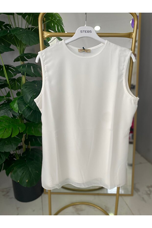 Kolsuz Şifon Bluz - 2