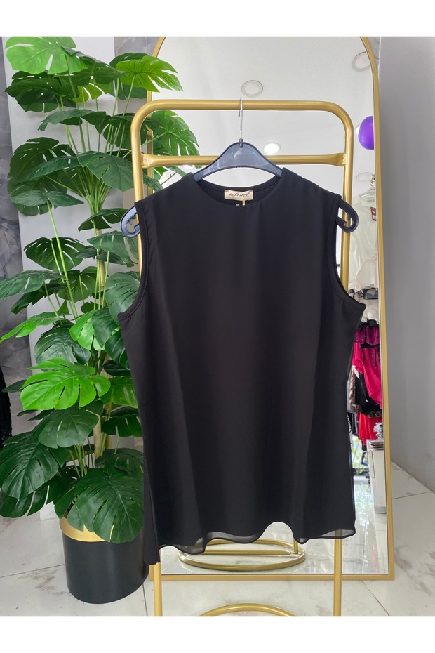 Kolsuz Şifon Bluz - 2