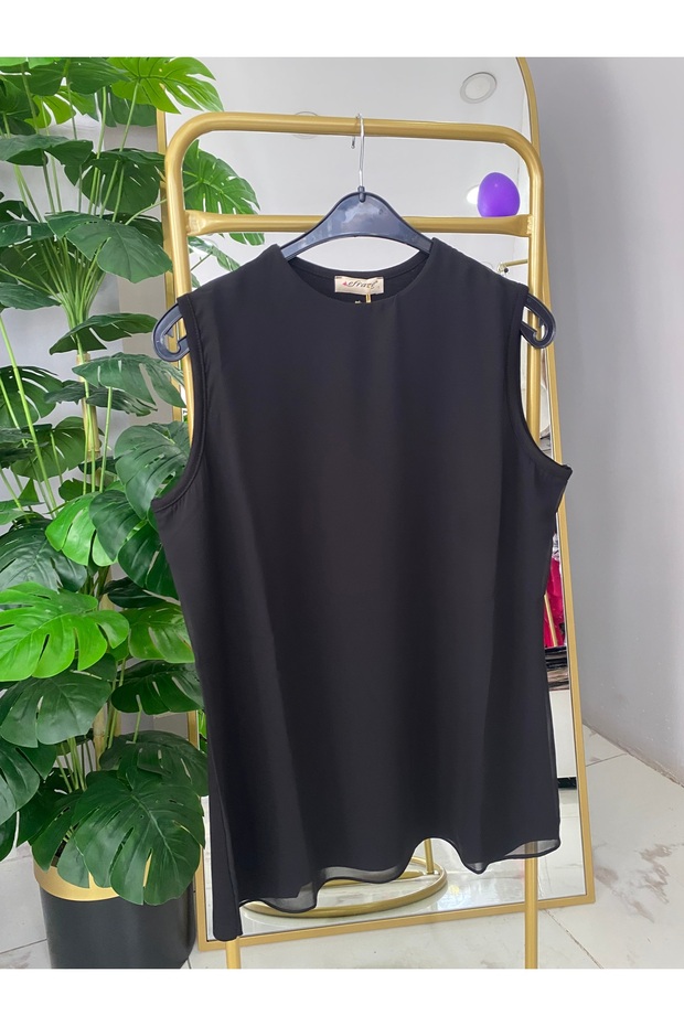 Kolsuz Şifon Bluz - 4