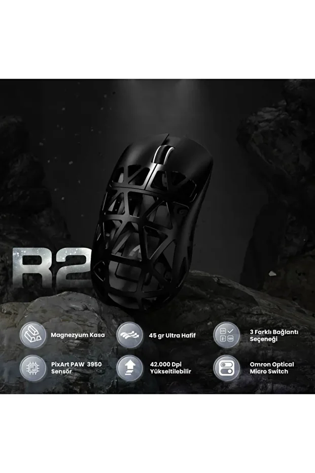 Attack Shark R2 Magnezyum 8k Hz Gaming Mouse - 3