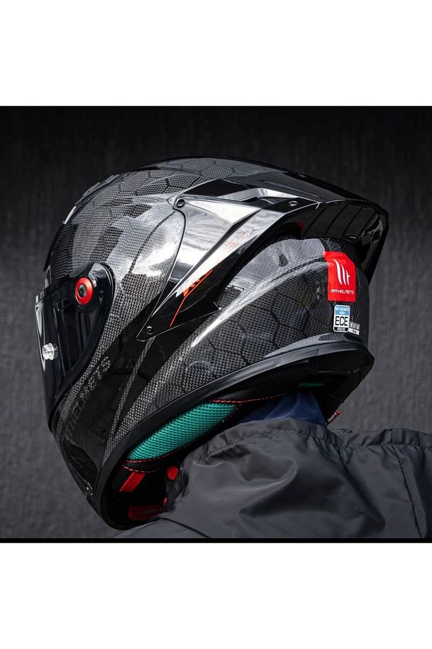 Kre+ S Carbon solid a11 kask (şeffaf vizörlü) - 3