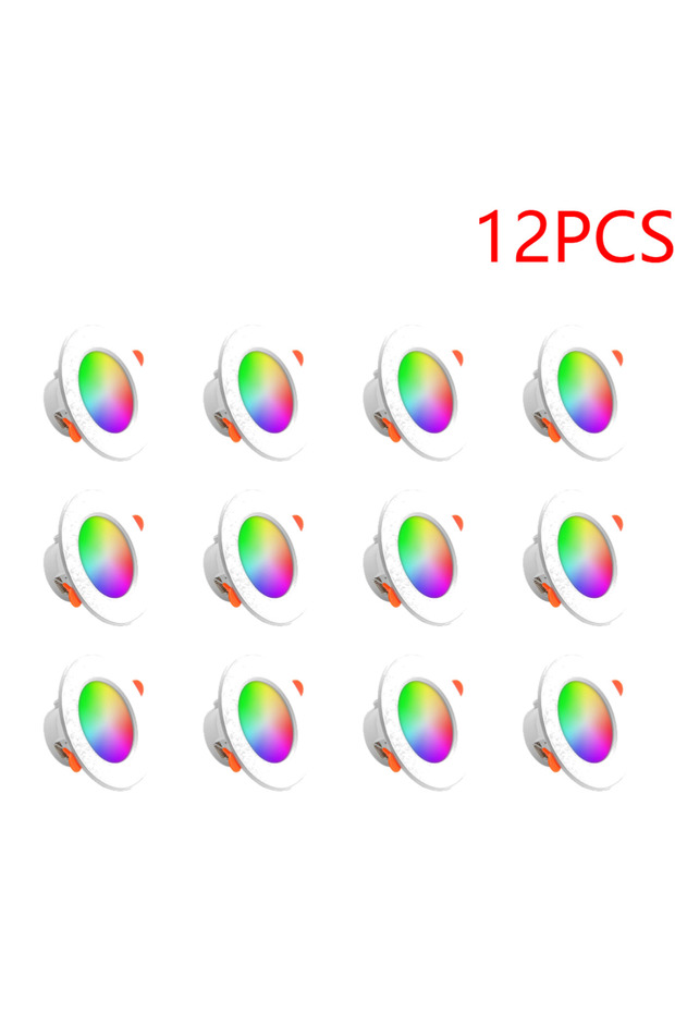 12PCS 1-10PCS 10W Smart LED Downlight Bluetooth Ceiling Lamp RGB Lamp APP Remote Control Color Chang - 1