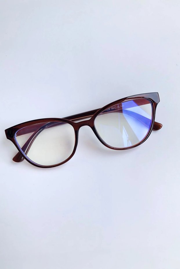 Cateye Blue Light Protection Coffee Screen Glasses Women Can Change Optical Compatible Glasses