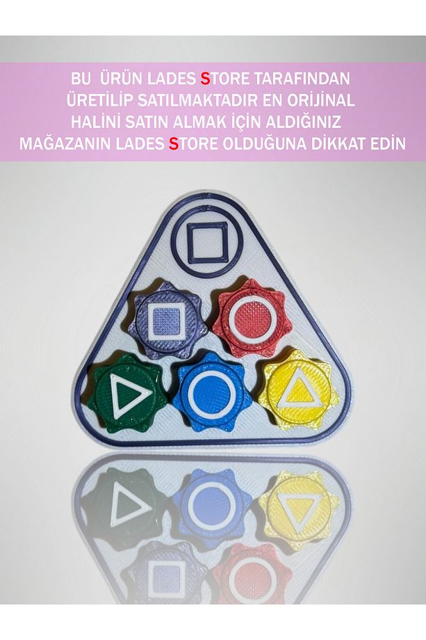 Squid Game Özel DEV OYUN SETİ Mavi Kutu, Dakşi, Taş Oyunu, Beştaş, Davet Kartı, Özel Hediye Kutusu - 4