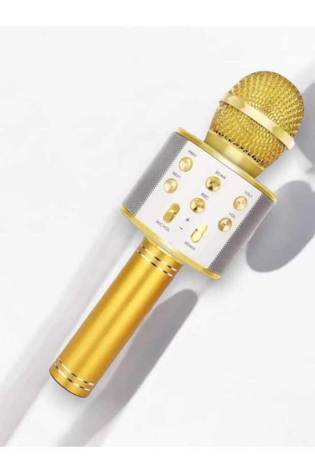 Karaoke Mikrofon ve Hoparlör Bluetooth Hoparlör - Şarjlı ve Taşınabilir Ses Deneyimi - 4