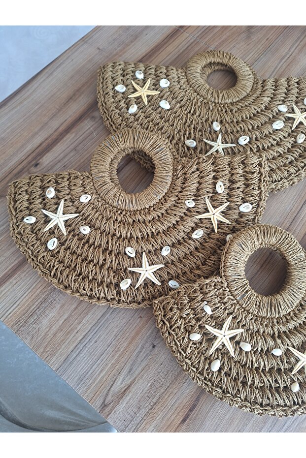 Hasır çanta plaj cantasi hasir - 2