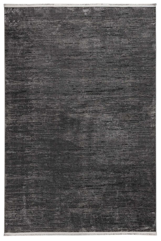 Nadide 1041 Antrasit Modern Mikrofiber Polyester Makine Alan Halısı - 1