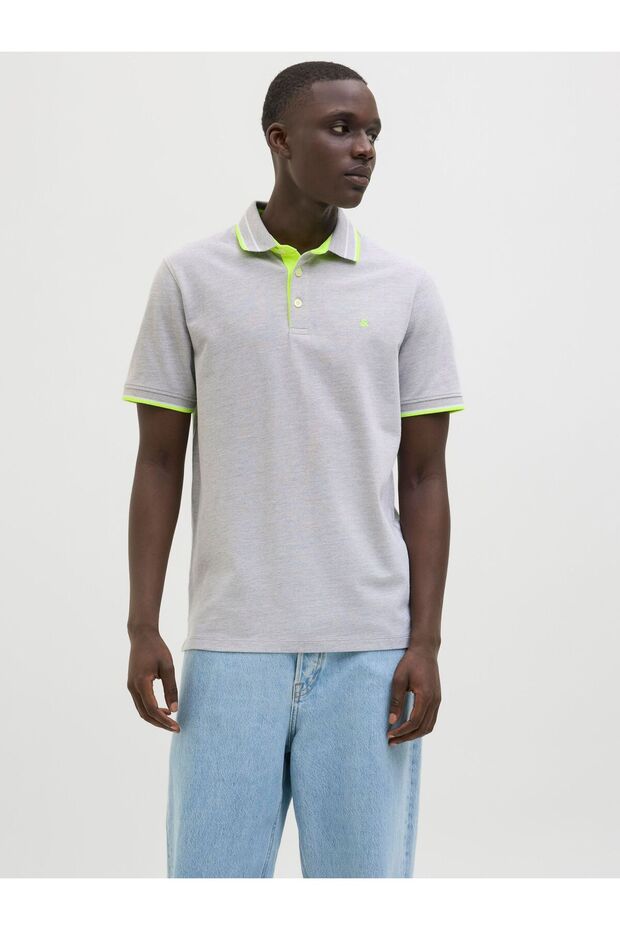 Poloshirt Einfarbig Poloshirt - 1