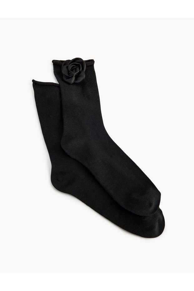 Rose Appliqué Socks - X Sibil Çetinkaya